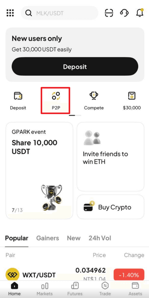 How to Buy Cryptocurrencies via WEEX P2P?