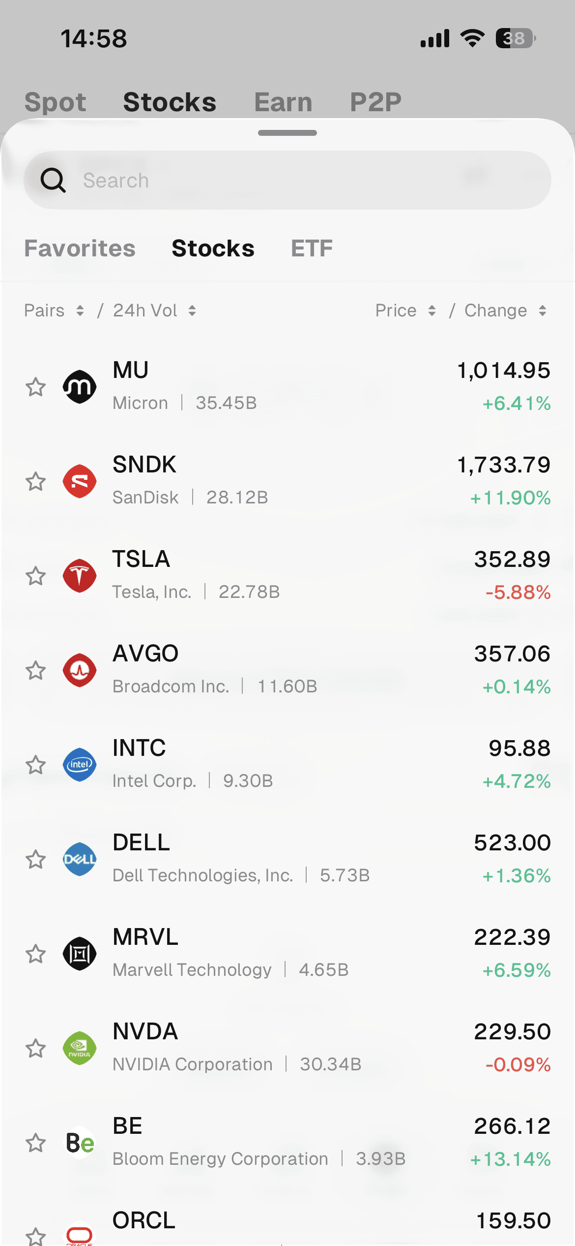 How to Trade the NVDA Stock Token on the WEEX App  Step 2: Search for NVDA