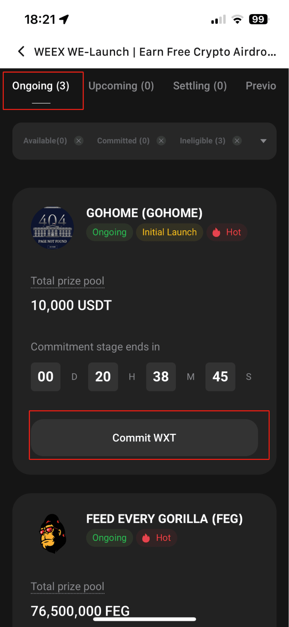 Commit WXT On WEEX APP