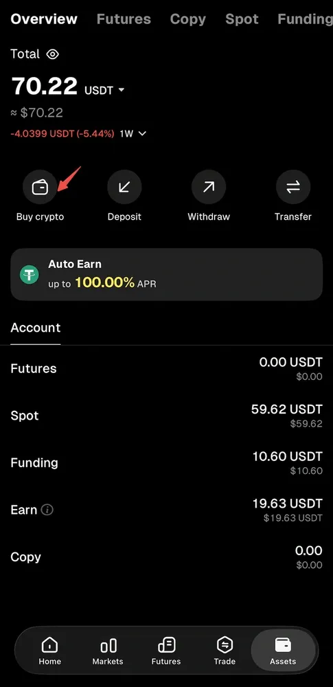 How to Buy USDT With NGN on the WEEX App1