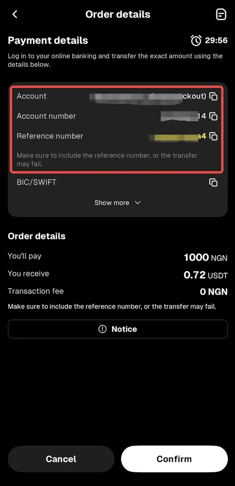 How to Buy USDT With NGN on the WEEX App 4