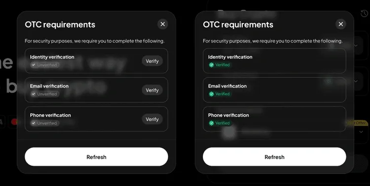 weex identity verification